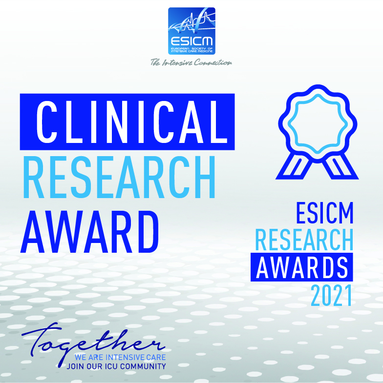 ESICM Research Awards 2021: Clinical Research Award