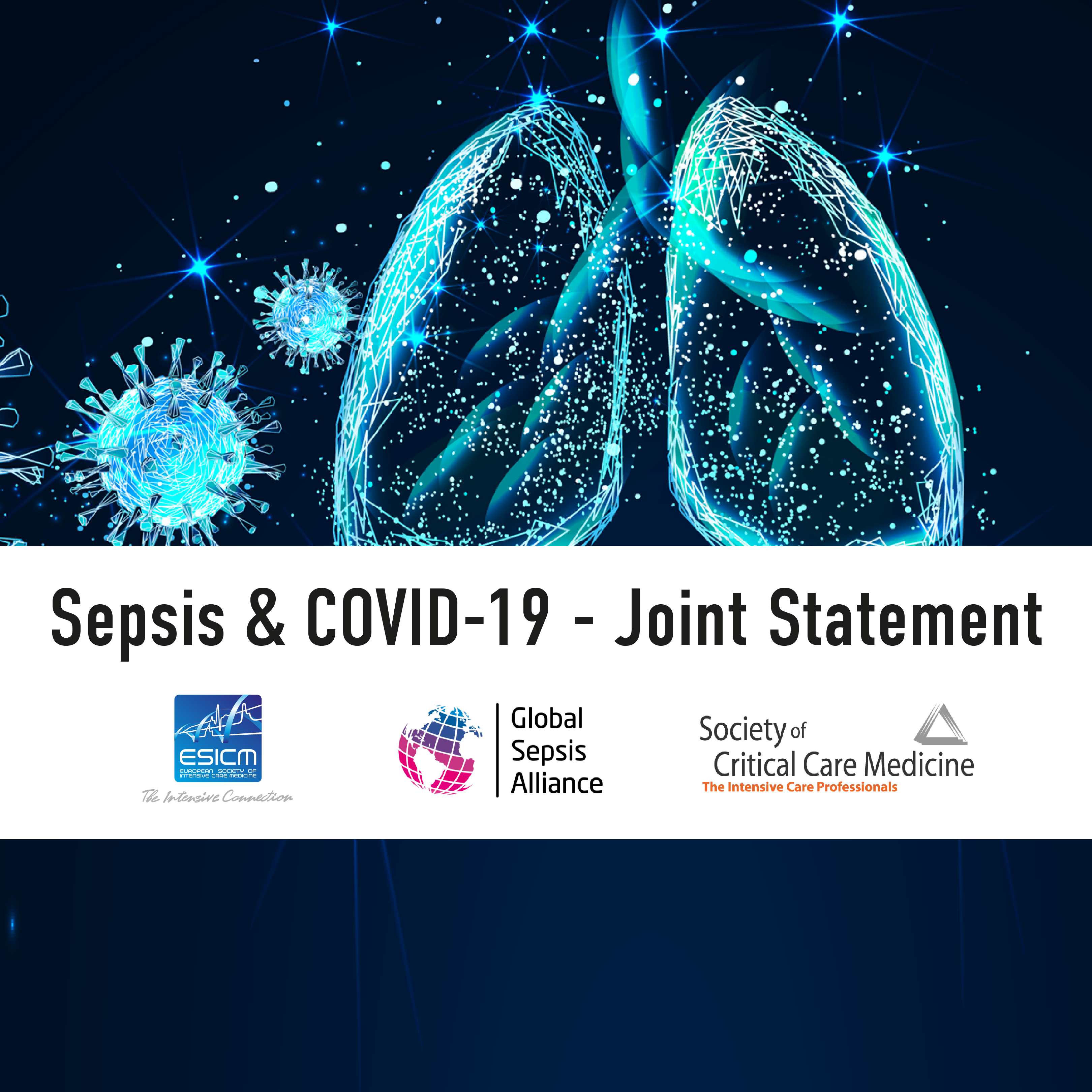 ESICM, GSA and SCCM issue Joint Statement on COVID19 and Sepsis ESICM