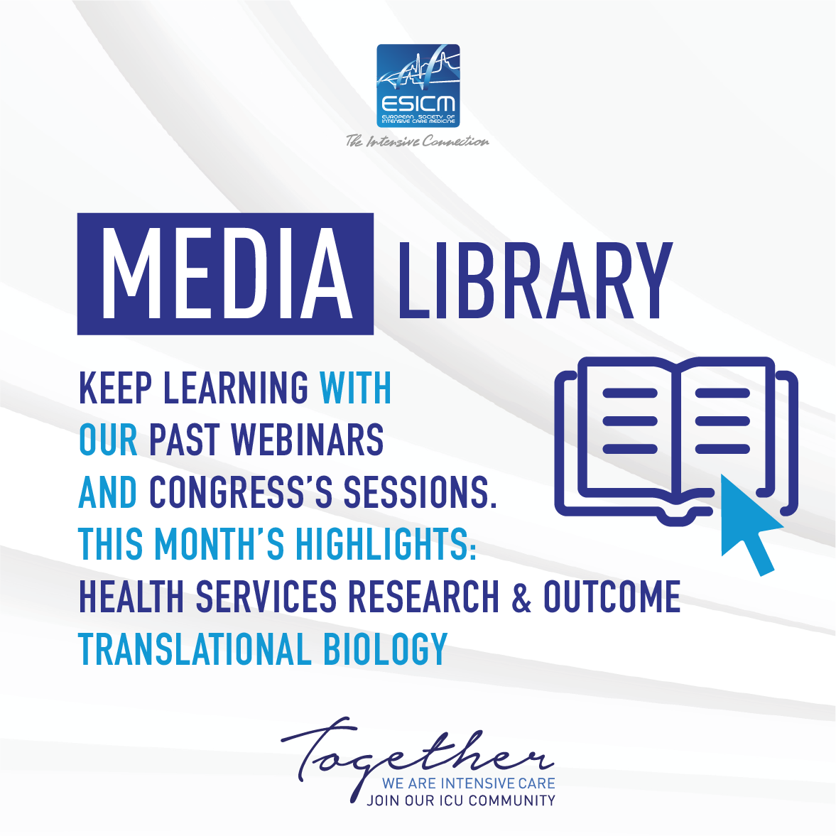 ESICM Media Library: Highlights of the month (HSRO & TB)