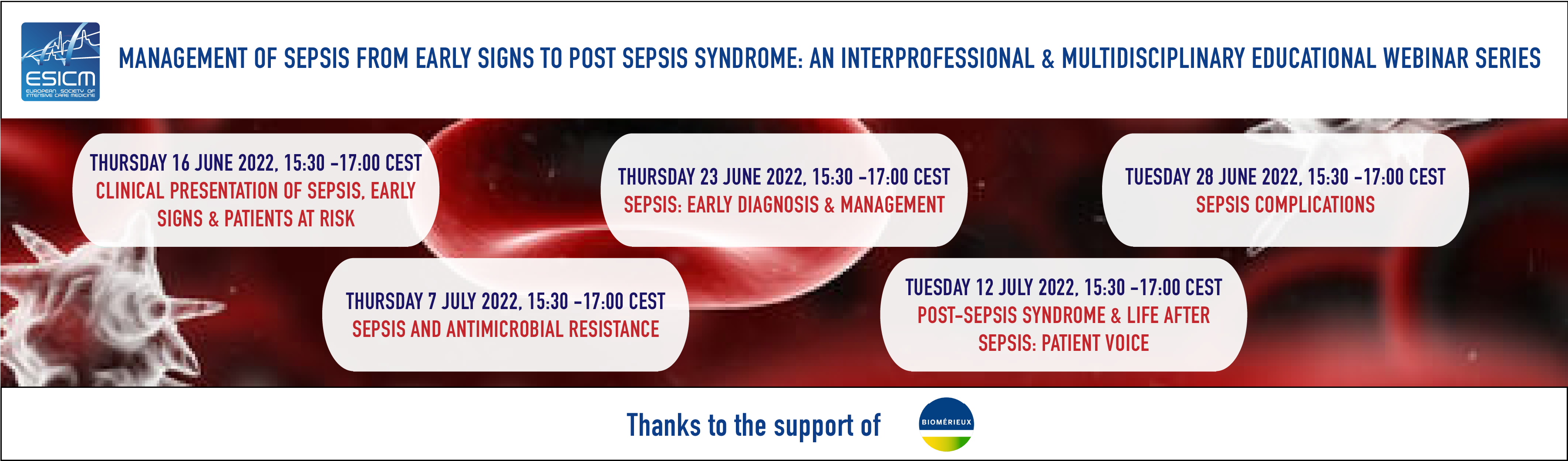 Overview Sepsis webinar series bioMerieux