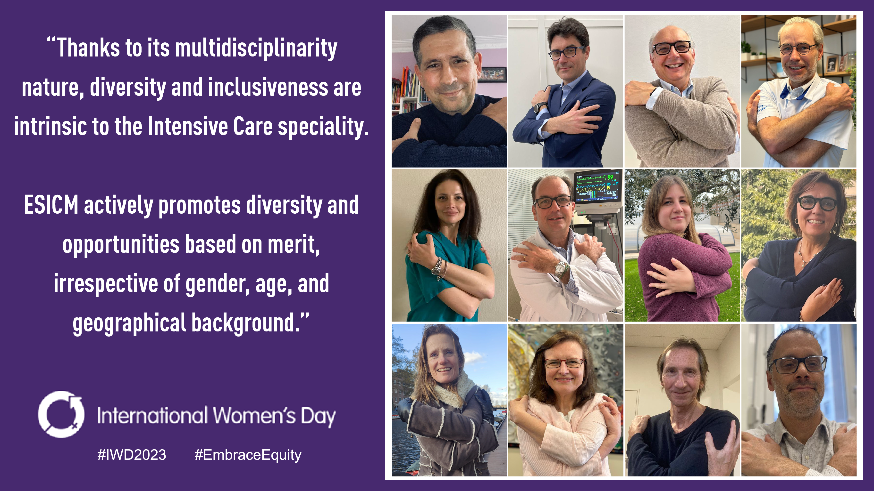 ESICM renews its commitment to Embrace Equity