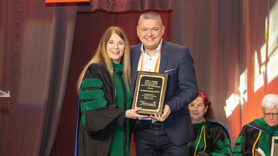 Congratulations to Professor Pedja Kovacevic for receiving the 2025 Barry A. Shapiro Memorial Award by the SCCM