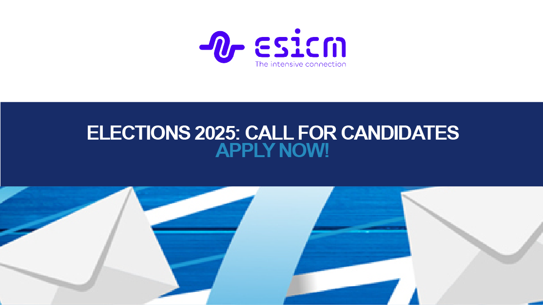 Take an active role in ESICM – Elections 2025