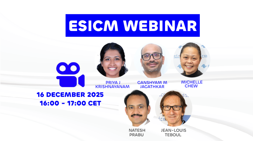 ESICM-ISCCM Bridge Webinars
