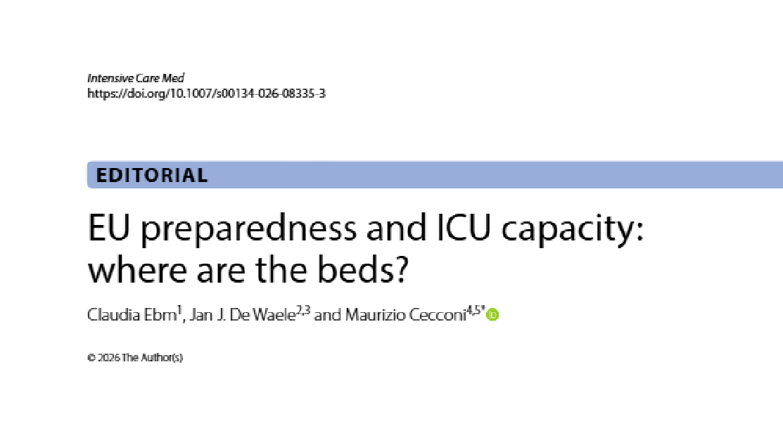 New Publication | EU Preparedness and ICU Capacity: Where Are the Beds?