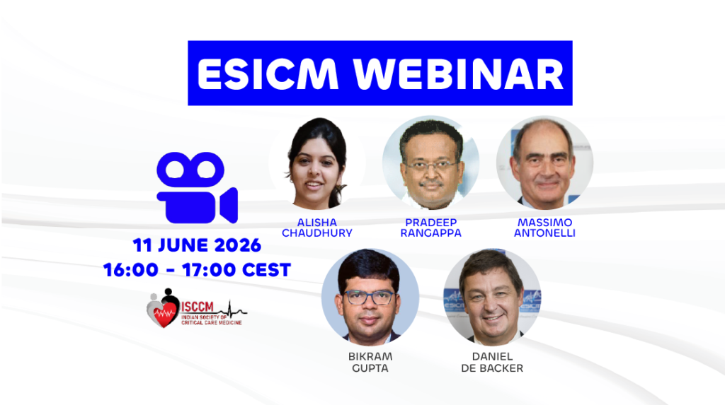 ESICM-ISCCM Bridge Webinars