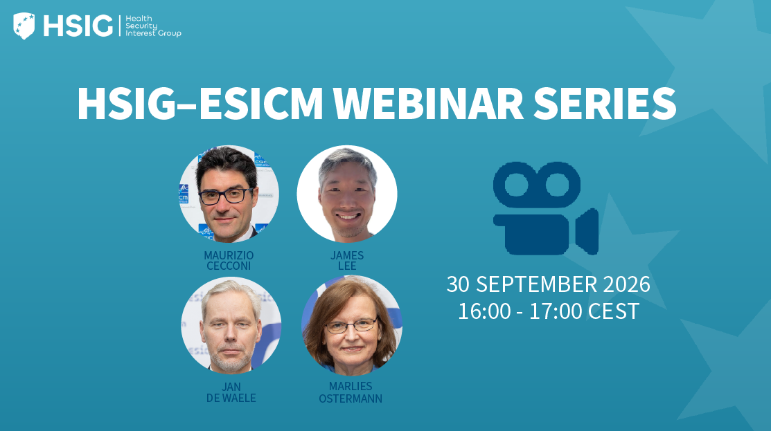 HSIG–ESICM Webinar Series – Session 1