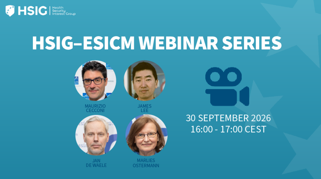 HSIG–ESICM Webinar Series – Session 1